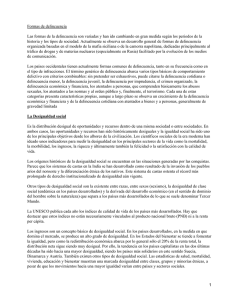 Marginación social y formas de delincuencia