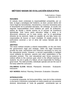 Método Nissin de evaluación educativa