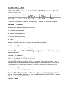 ENUNCIADO DEL EXAMEN siguiente diseño de registro :
