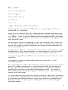 Windows® Universidad Central de Venezuela Escuala de Computación. Gestion de Sistemas Operativos