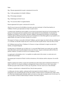 Índex Pàg. 2 Resum argumental de les parts i estructura de... Pàg. 3 Arbre genealògic de la família Valldaura