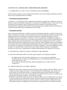 CAPÃTULO VII.− SIGNIFICADOS Y DIMENSIONES DEL DERECHO