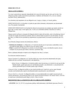 DERECHO CIVIL II OBLIGACI&Oacute;N JUR&Iacute;DICA