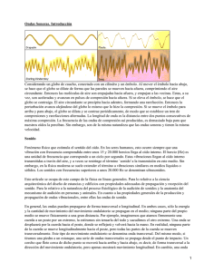 Ondas sonoras. Sonido