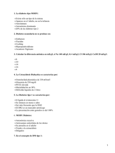 1. La diabetes tipo MODY: Autoinmune