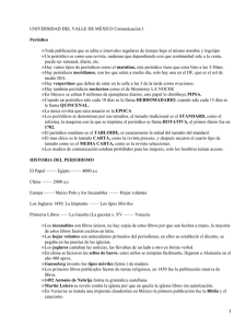 UNIVERSIDAD DEL VALLE DE M&Eacute;XICO Comunicaci&oacute;n 1 Peri&oacute;dico &bull;