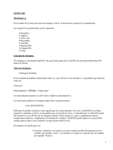 Primer examen lenguaje