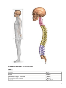 Problemas posturales de la columna vertebral