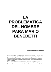 Problemática del hombre para Mario Benedetti