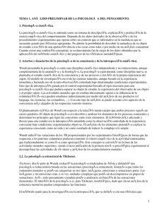 TEMA 1. ANÃ LISIS PRELIMINAR DE LA PSICOLOGÃ A DEL... 1. PsicologÃ−a cientÃ−fica.