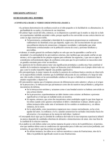 ERICKSONCAPITULO 7 OCHO EDADES DEL HOMBRE CONFIANZA BASICA VERSUS DESCONFIANZA BASICA &bull;