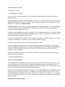 REACTORES NUCLEARES Investigaci&oacute;n y Potencia
