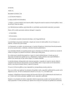 R&eacute;gimen funcionarial