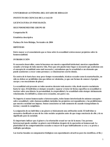 UNIVERSIDAD AUTÓNOMA DEL ESTADO DE HIDALGO LICENCIATURA EN PSICOLOGÍA