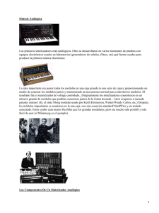 Sintetizadores y teclados