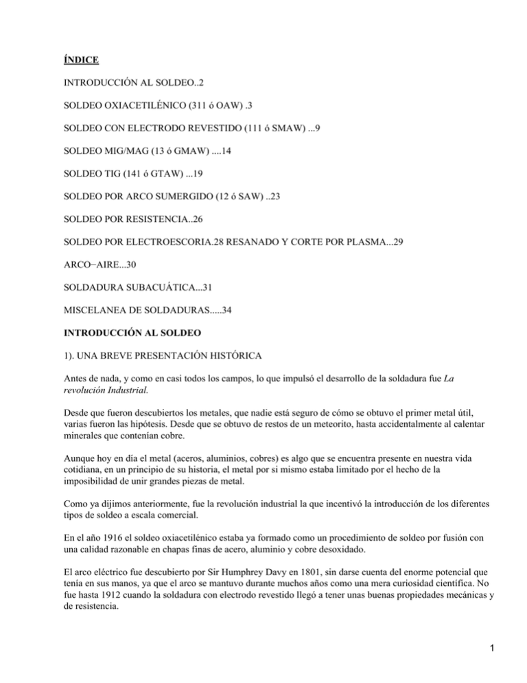 Soldeo Y Sus Procedimientos