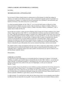VISION ACADEMICA DE INFORMATICA Y SISTEMAS METODOLOGÍA DE LA INVESTIGACION MATERIA.