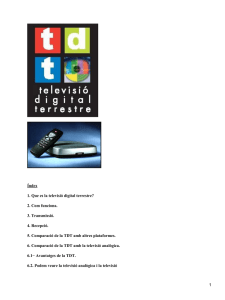 TDT (Televisión Digital Terrestre)