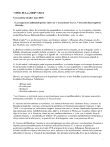 TEORÍA DE LA LITERATURA II Convocatoria oficial de junio 00/01 •