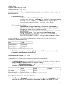 Século XVIII Segunda metade do século XVIII Época dos deuses