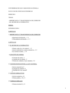 UNIVERDIDAD DE SAN CARLOS DE GUATEMALA FACULTAD DE CIENCIAS ECONOMICAS DERECHO I TEMAS: