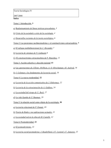 Teoría Sociológica IV 2007/2008 3 Índice