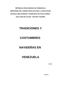 Tradiciones y costumbres navideñas en Venezuela