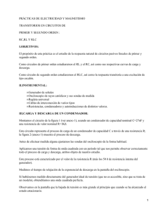 Transitorios en circuitos de primer y segundo orden