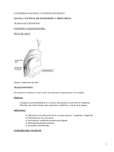 Traqueostomía