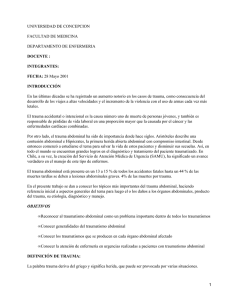 UNIVERSIDAD DE CONCEPCION FACULTAD DE MEDICINA DEPARTAMENTO DE ENFERMERIA