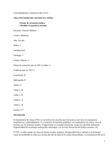 Traumatismo de cráneo en niños