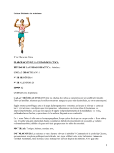 Unidad didáctica de Atletismo