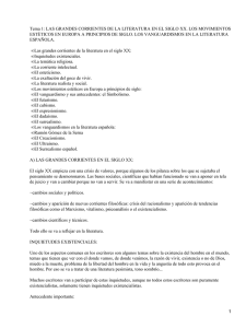 Vanguardias literarias. Ram&oacute;n G&oacute;mez de la Serna