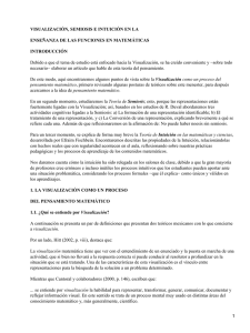 Visualización, semiosis e intuición en la enseñanza de las funciones en matemáticas