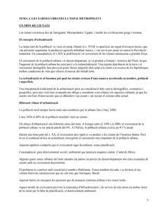 Xarxes urbanes i l'espai metropolit&agrave;