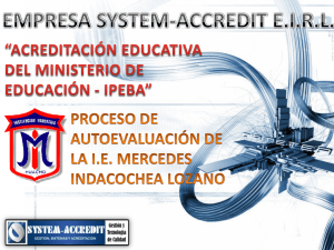 Acreditación calidad educativa en colegios públicos peruanos
