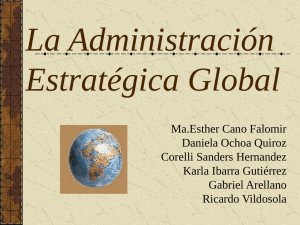 Administración estratégica global