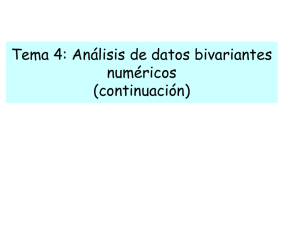 Análisis de datos bivariantes numéricos