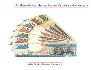 Análisis del tipo de cambio de la República Dominicana