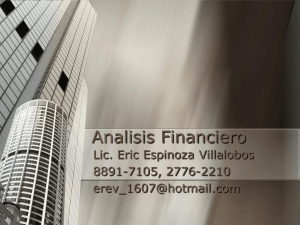 Analisis Financiero Lic. Eric Espinoza Villalobos 8891-7105, 2776-2210