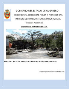 Atlas de riesgos de la ciudad de Chilpancingo