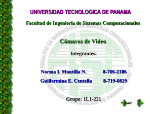 UNIVERSIDAD TECNOLOGICA DE PANAMA Cámaras de Video Integrantes: