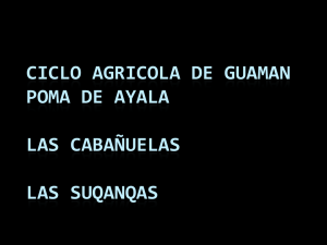 Ciclo agrícola de Guaman de Poma de Ayala