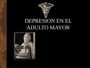 Depresión en el adulto mayor