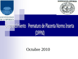 Desprendimiento prematuro de placenta