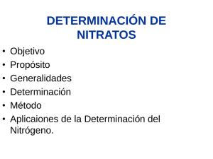 Determinación de los Nitratos