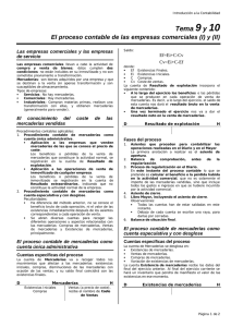 El proceso contable de las empresas comerciales (I) y (II)