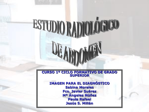 Estudio radiológico sobre el abdomen