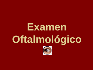 Examen oftalmológico