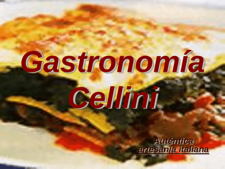 Gastronomía Cellini